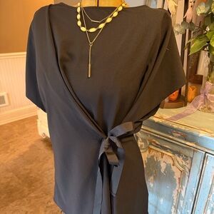 Lane Bryant Black Wrap Blouse